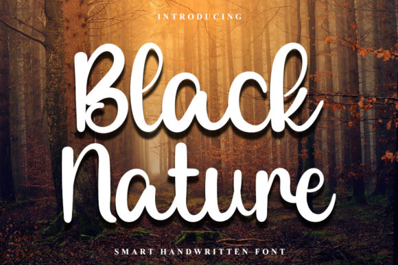 Black Nature: Elegant Handwriting, Modern Confidence