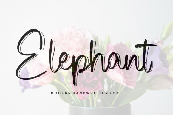 Elephant: A Romantic Handwritten Font