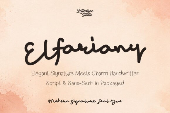 Elfariany: A Handwritten Font Duo Built for Warmth and Versatility