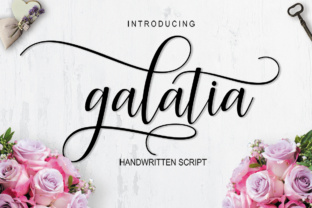 Galatia Script: Handwritten Charm, 440+ Glyphs