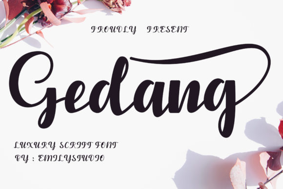 Gedang: Bold, Elegant Handwritten Font