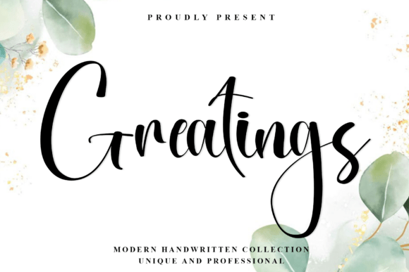 Greatings: Crisp Elegance in Handwritten Typography