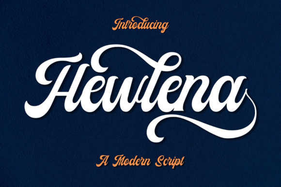 Hewlena: A Bold Handwritten Font for Confident, Nostalgic Headlines and Logotypes