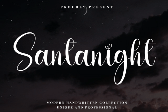 Santanight: The Elegant Handwritten Font That Feels Like a Signature
