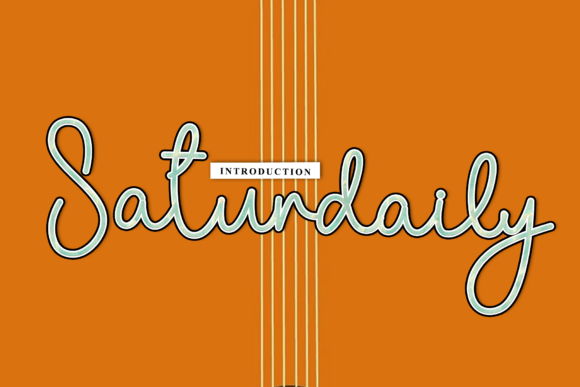 Saturdaily: The Handwritten Font That Makes Logos, Quotes, and Branding Feel Human